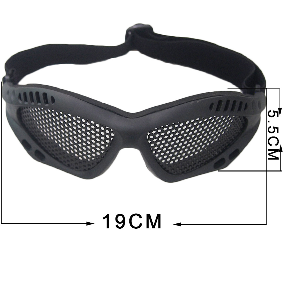 Tactical mesh goggles in outdoor color options