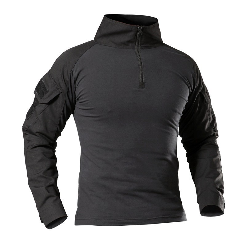 Long-sleeve tactical camo shirt
