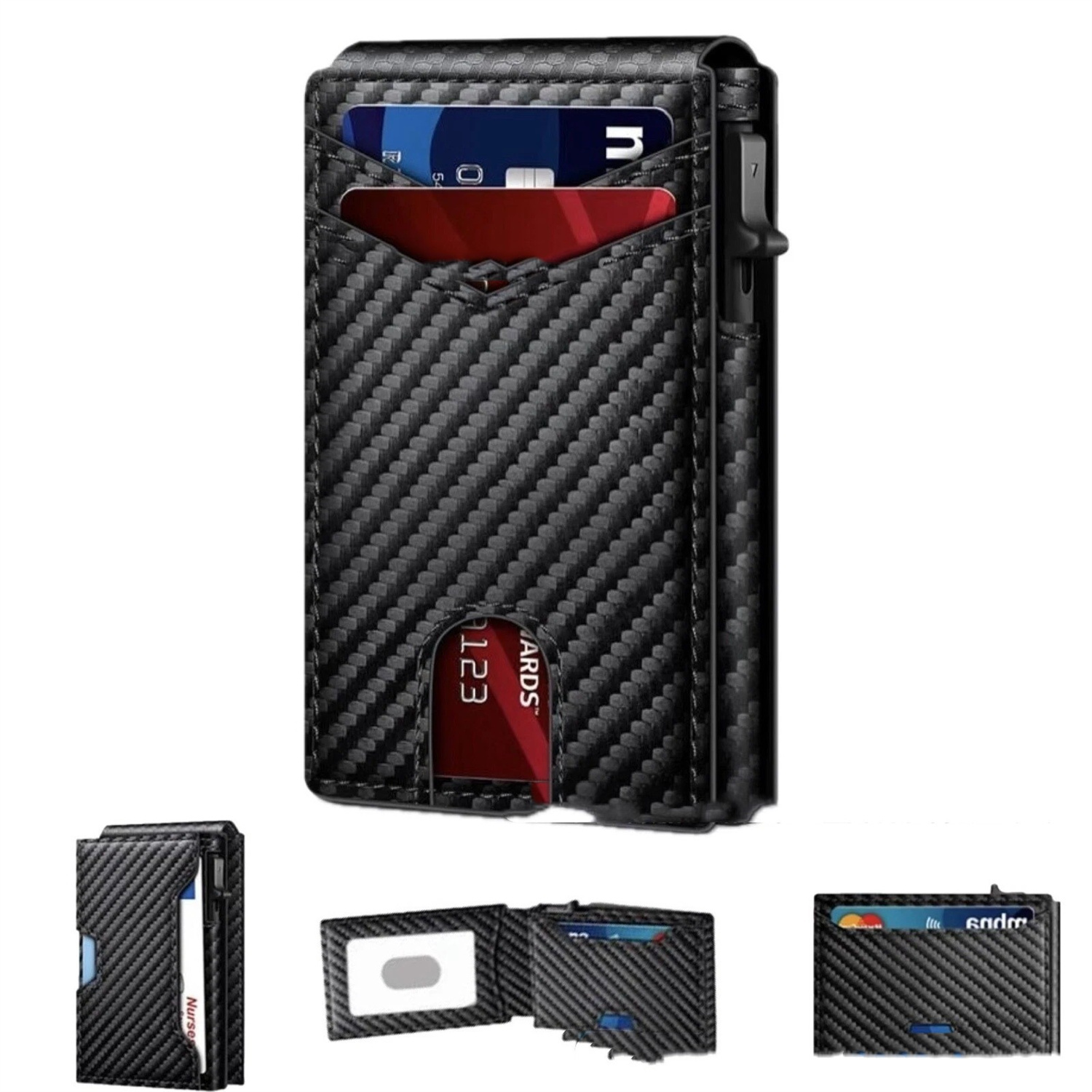 Carbon fiber-style tactical wallet