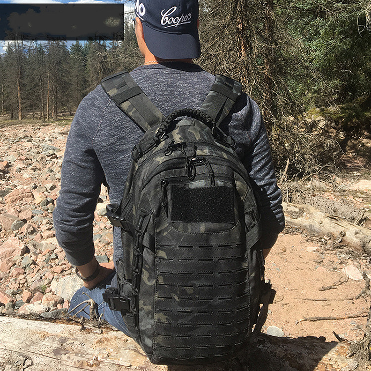 25L tactical backpack exterior detail
